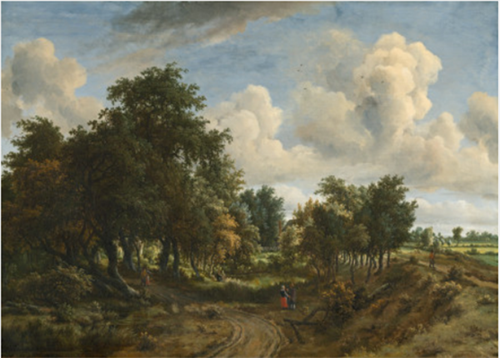 A Wooden Landscape  ​with Figures 